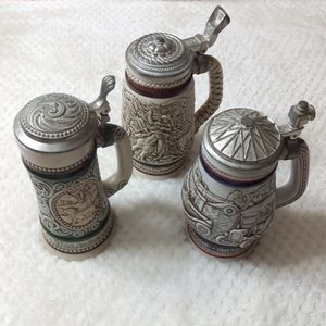 1978 1979 1980 AVON BEER STEINS Handcrafted